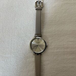Kate Spade Taupe Leather Strap Watch